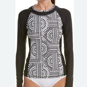 Helen Jon Surf Sun woman’s Top Rash Guard Long sleeve size M